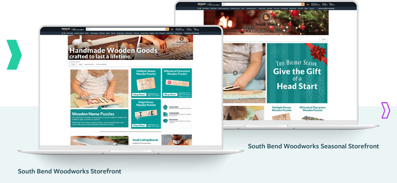 Amazon Agency Services: South Bend Woodworks Seasonal Amazon Storefront